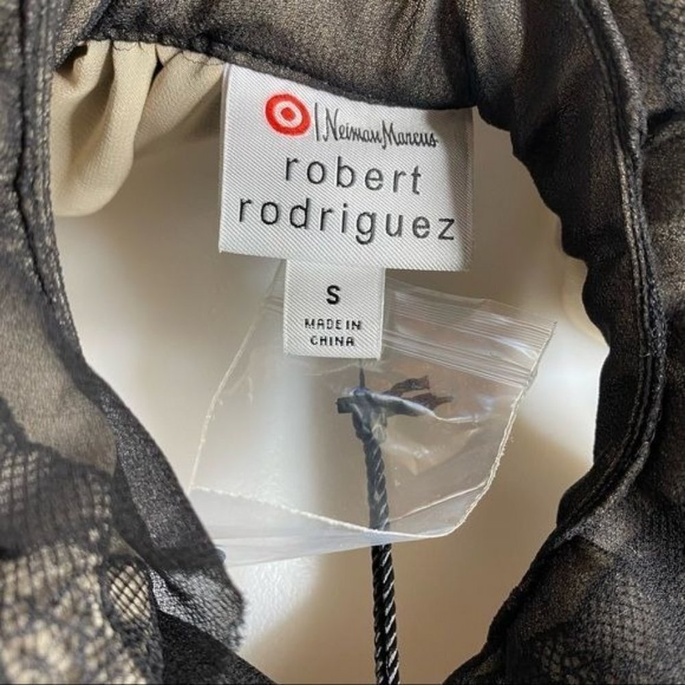 Neiman Marcus For Target Robert Rodriguez Ruffle Top Halter Tank Blouse Size S - Picture 4 of 9